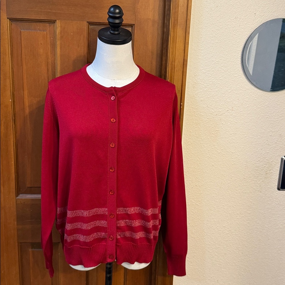 PRICE FIRM Vintage Givenchy Sport Red Sweater Size 42 - Picture 3 of 7